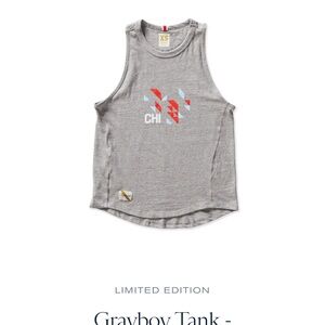 Tracksmith limited edition Chicago Greyboy tank XS